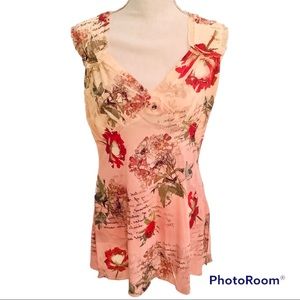 Bleu Lounge Tank Top & Shorts Pajama Set.